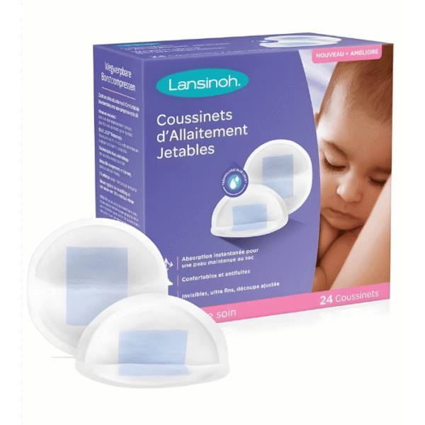 Lansinoh Coussinets d’Allaitement Jetables Blue Lock 24 unités