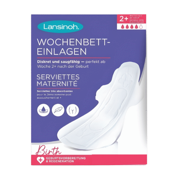 Lansinoh Serviettes de Maternité Taille M 12 Pièces