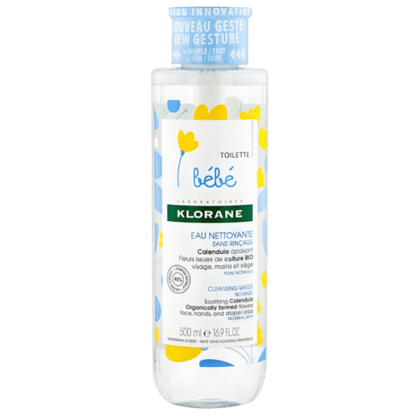 Klorane Bébé Eau Nettoyante Sans Rinçage 500ml