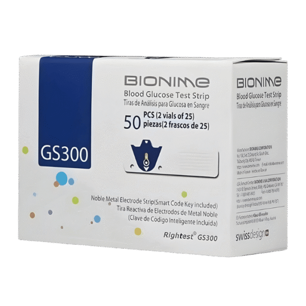 Bionime Rightest GS300 Bandelettes de Test Glycémie 50 unités
