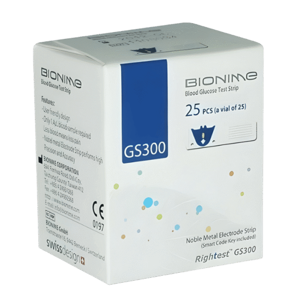 Bionime Bandelettes de Test Glycémie Rightest GS300 25 unités