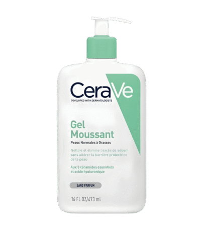 Cerave Gel Moussant Nettoyant Peau Normale à Grasse – 473ml