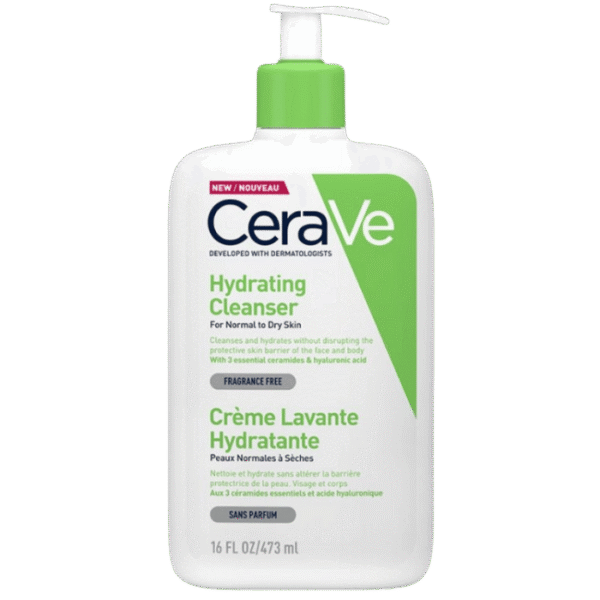 Cerave Crème Lavante Hydratante Peau Normale à Sèche – 473ml