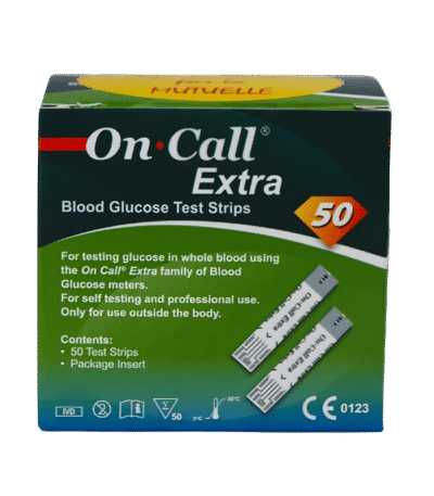 On Call Extra – Blood Glucose Test Strips (50 Strips)
