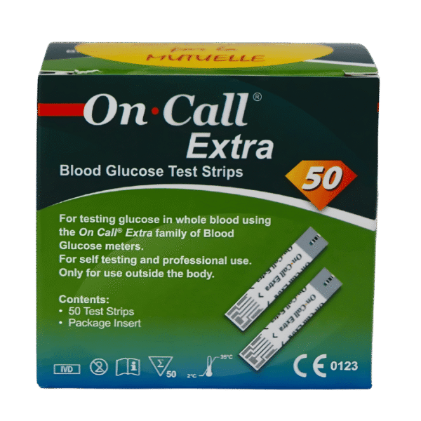 On Call Extra – Blood Glucose Test Strips (50 Strips)