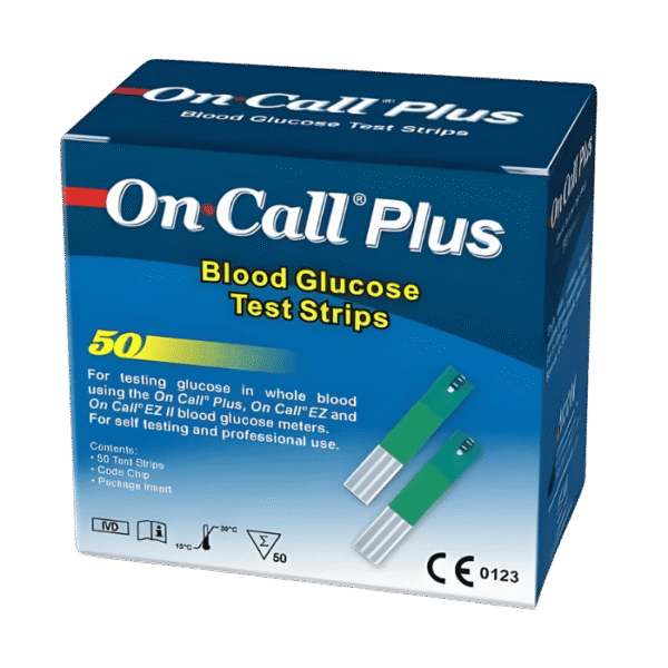 On Call Plus – Blood Glucose Test Strips (50 Strips)