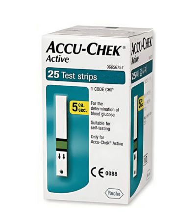 Accu-Chek Active Bandelettes de Test de Glycémie 25 Unités