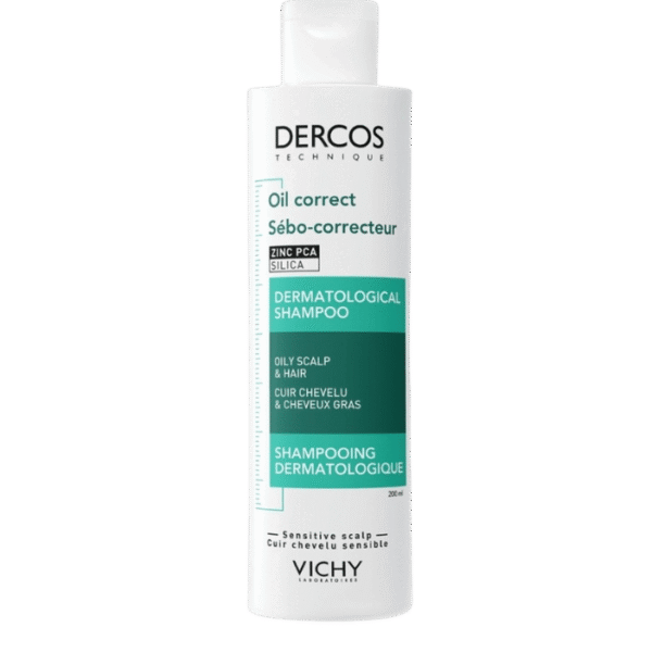 Vichy Dercos Oil Correct Shampoing Dermatologique Sébo-Correcteur – 200ml
