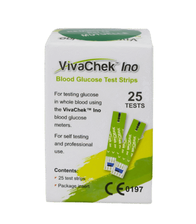 VivaChek Ino – Blood Glucose Test Strips (25 Tests)