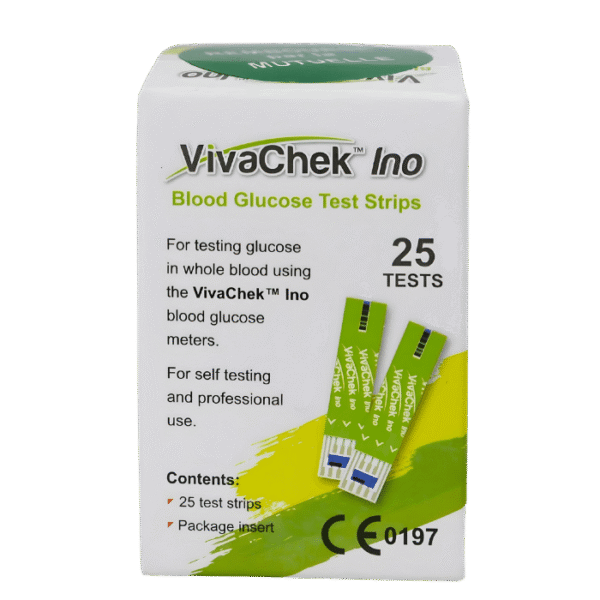VivaChek Ino – Blood Glucose Test Strips (25 Tests)