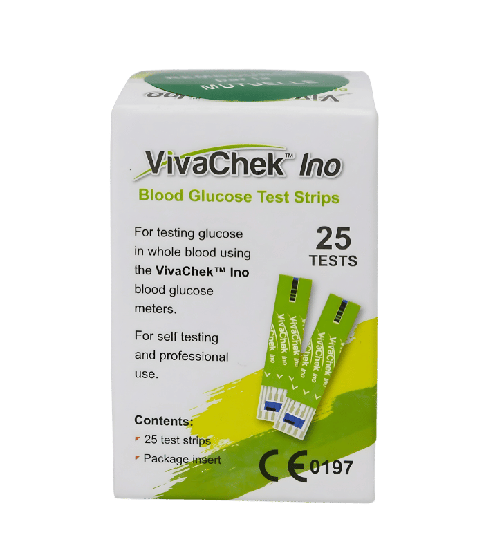 VivaChek Ino – Blood Glucose Test Strips (25 Tests) VivaChek Ino – Blood Glucose Test Strips (25 Tests)