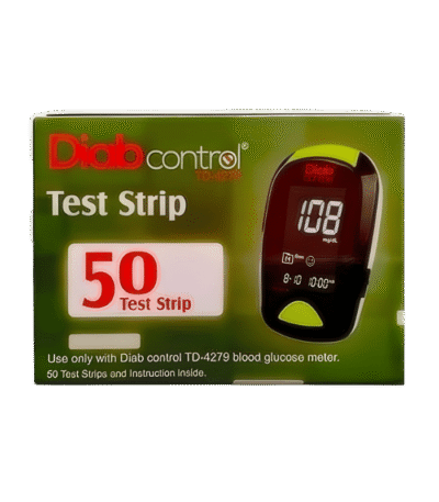 Diabcontrol Bandelettes de Test Glycémie 50 unités