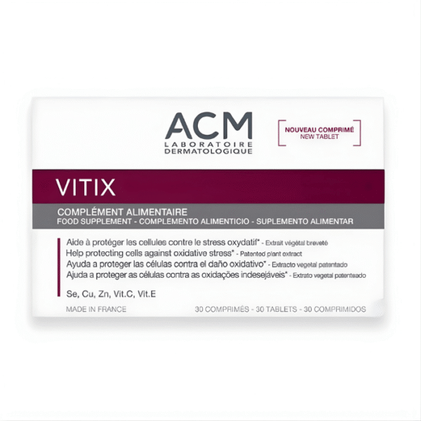 ACM Vitix – Complément Alimentaire Dépigmentation & Vitiligo 30 Comprimés