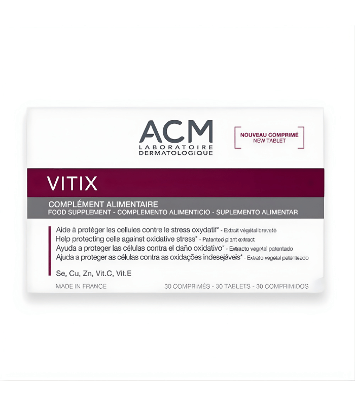ACM Vitix – Complément Alimentaire Dépigmentation & Vitiligo 30 Comprimés
