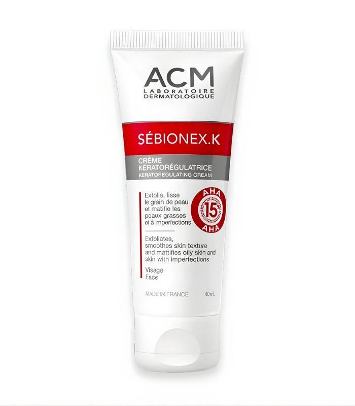 ACM Sébionex K – Crème Kératorégulatrice AHA 15% 40ml ACM Sébionex K – Crème Kératorégulatrice AHA 15% 40ml