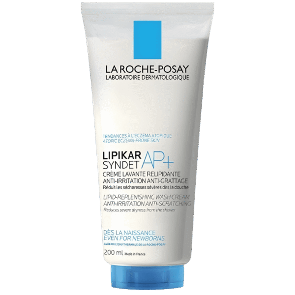 La Roche-Posay – Lipikar Syndet AP+ – Crème Lavante Relipidante Anti-Irritation – 200 ml