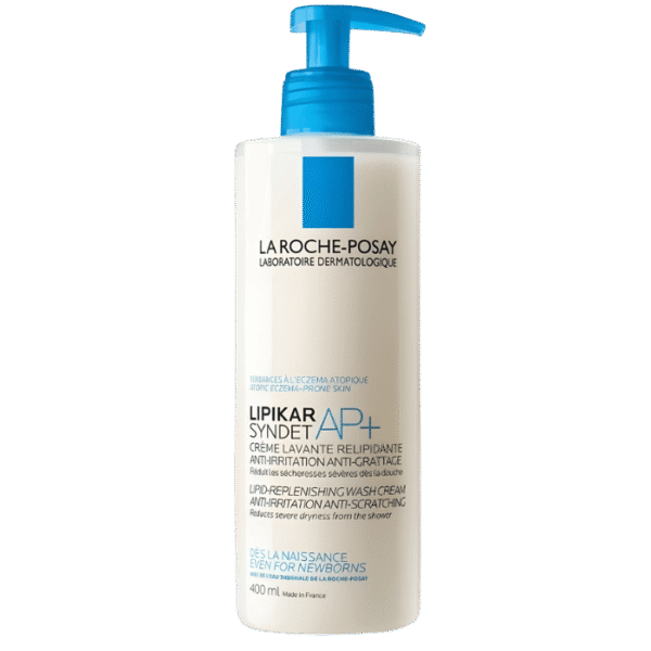 La Roche-Posay – Lipikar Syndet AP+ – Crème Lavante Relipidante – 400 ml
