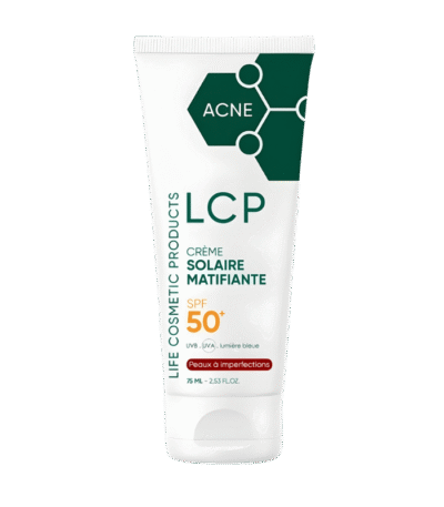 Lcp Acné Crème Solaire Matifiante SPF50+ – 75ml