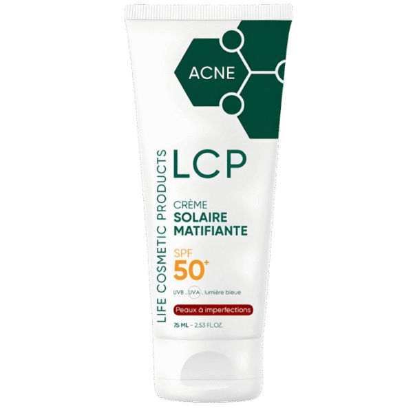 Lcp Acné Crème Solaire Matifiante SPF50+ – 75ml