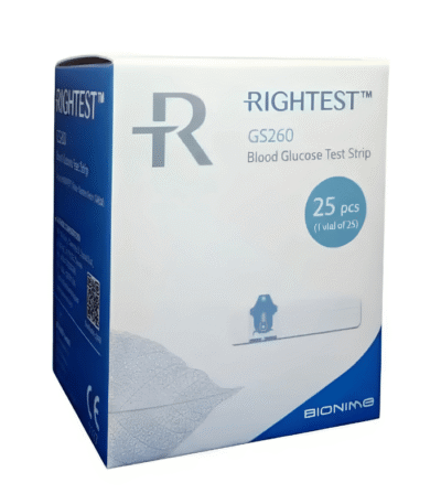 Rightest GS260 – Bandelettes de Test de Glycémie 25 pièces