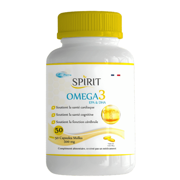 Spirit Omega 3 Epa Et Dha 500mg – 50 Capsules