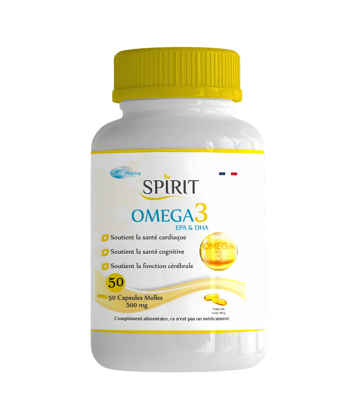 Spirit Omega 3 Epa Et Dha 500mg – 50 Capsules Spirit Omega 3 Epa Et Dha 500mg – 50 Capsules