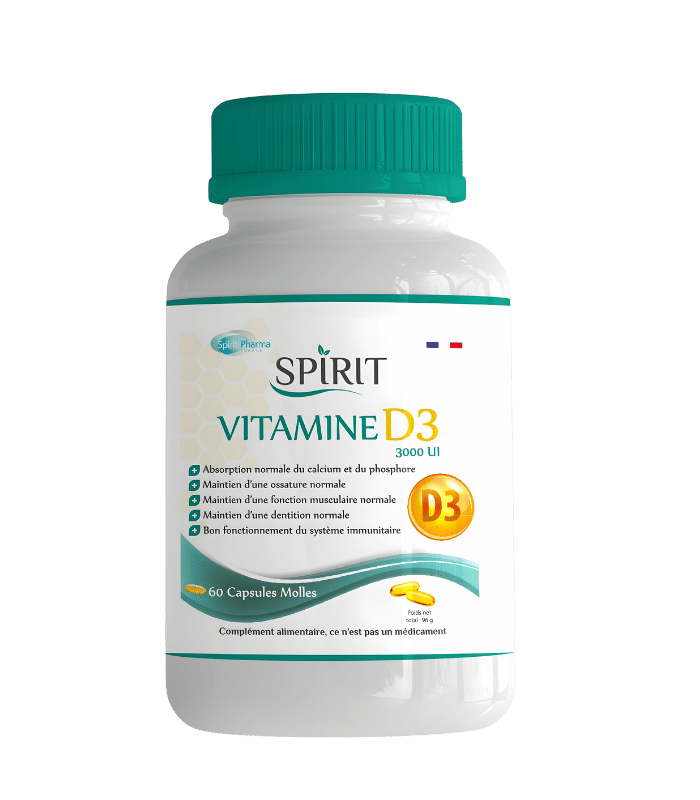 Spirit Vitamine D3 60 Capsules Spirit Vitamine D3 60 Capsules
