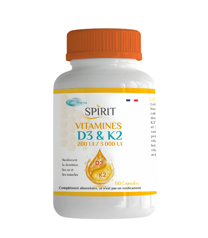 Spirit Vitamines D3 & K2 60 Capsules Spirit Vitamines D3 & K2 60 Capsules