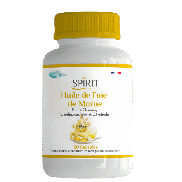 Spirit Huile de Foie de Morue 60 Capsules