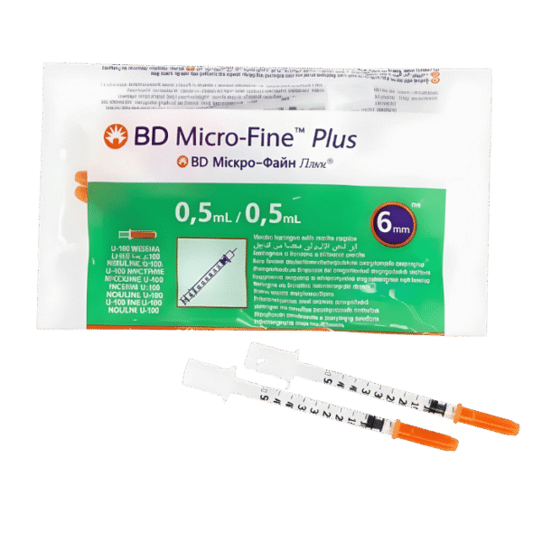 Seringues à insuline BD Micro-Fine Plus 0,5 ml – Aiguille 6 mm