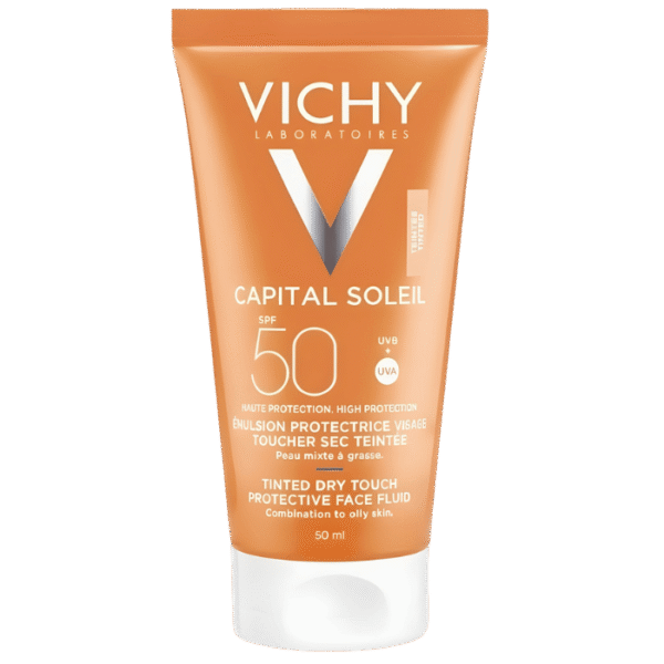 Vichy Capital Soleil Émulsion Protectrice Toucher Sec Teintée SPF50 – 50 ml