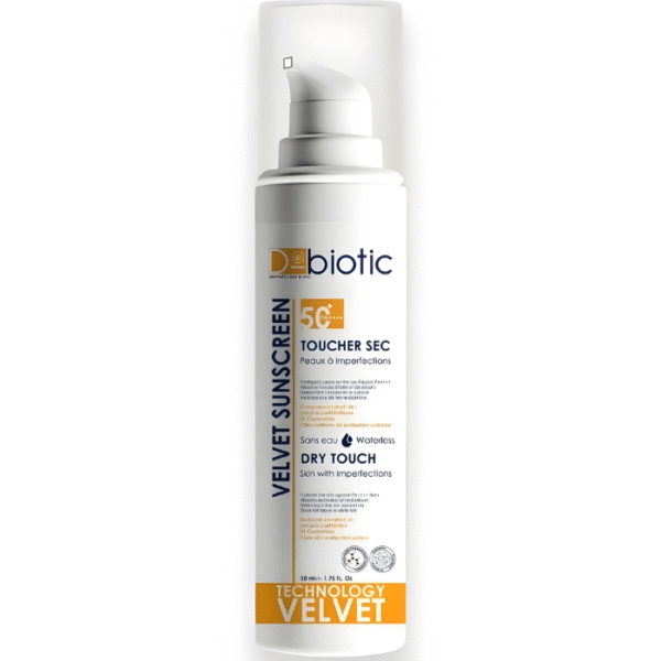 D-biotic Velvet Écran Solaire Toucher Sec Invisible SPF50+ 50ml