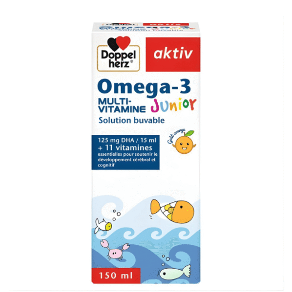 Doppel Herz Aktiv Oméga-3 Multi-vitamine Junior 150ml