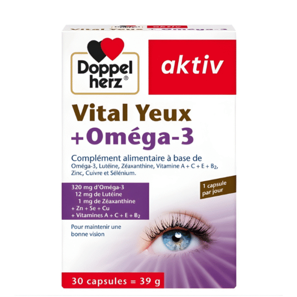 Doppel Herz Aktiv Vital Yeux Et Oméga-3 30 Capsules