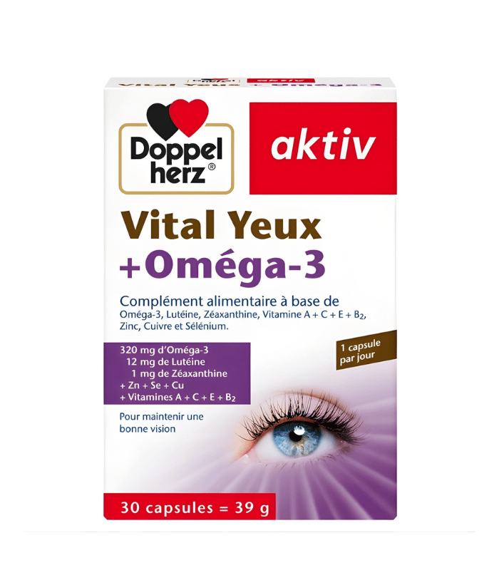 Doppel Herz Aktiv Vital Yeux Et Oméga-3 30 Capsules