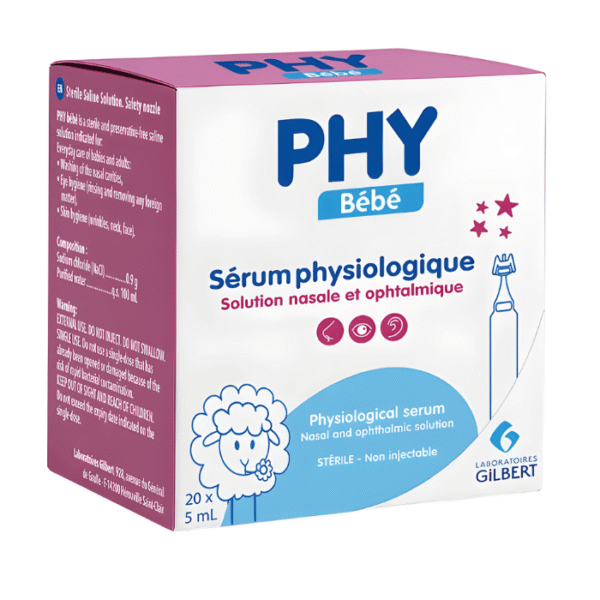 Gilbert PHY Bébé Sérum Physiologique 20x – 5ml