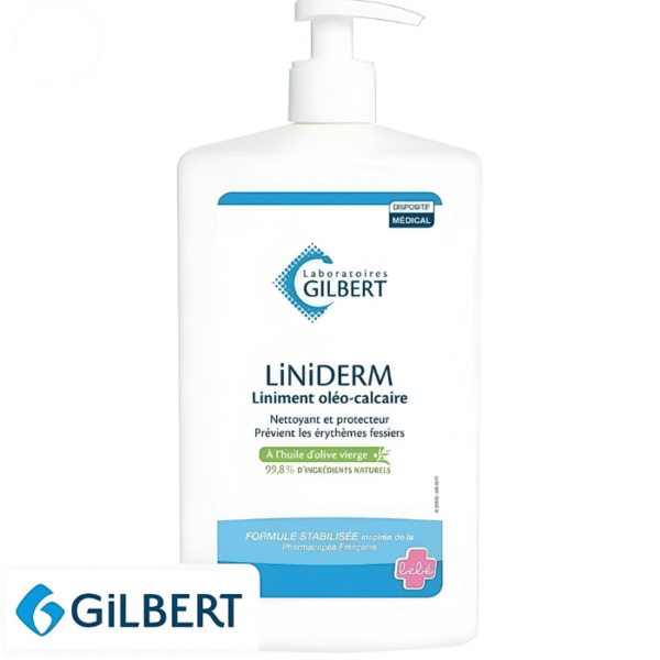 Gilbert Liniderm Liniment Oléo-calcaire Soin Pour Le Change Pompe 1l