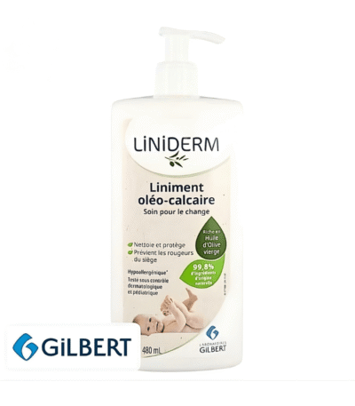 Gilbert Liniderm Liniment Oléo-calcaire Soin Pour Le Change Pompe 480ml