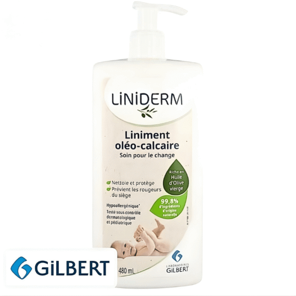 Gilbert Liniderm Liniment Oléo-calcaire Soin Pour Le Change Pompe 480ml