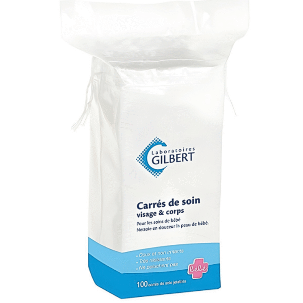 Gilbert Liniderm Carrés De Soin En Coton 100u