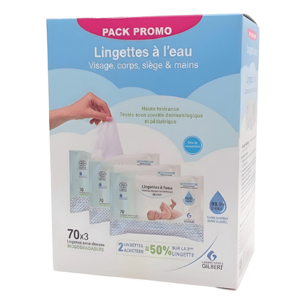 Gilbert Lingettes 3x70u