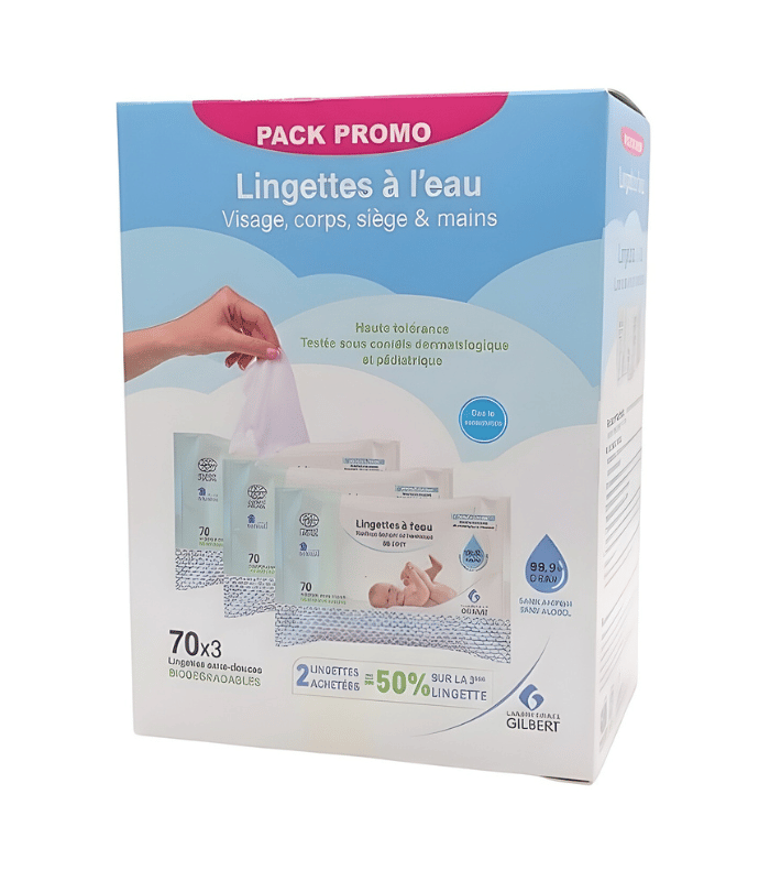 Gilbert Lingettes 3x70u Gilbert Lingettes 3x70u