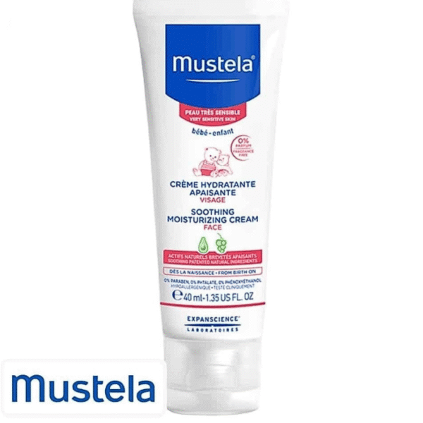 Mustela Crème Hydratante Apaisante Visage Bébé 40ml