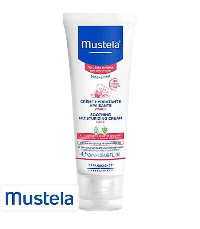 Mustela Crème Hydratante Apaisante Visage Bébé 40ml Mustela Crème Hydratante Apaisante Visage Bébé 40ml