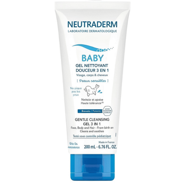 Neutraderm Bébé Gel Nettoyant Douceur 3 en 1 200ml