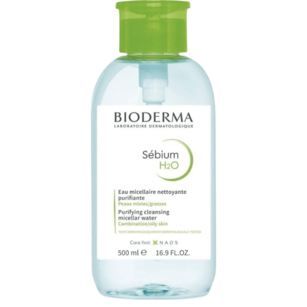 Bioderma Sébium H2O Solution Micellaire Purifiante Pompe Inversée 500ml