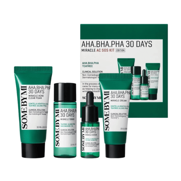 Some By Mi Kit Anti-Acné AHA BHA PHA 30 Days Miracle AC SOS Routine Complète