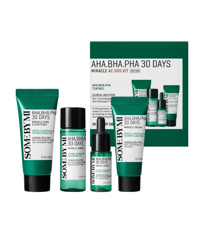 Some By Mi Kit Anti-Acné AHA BHA PHA 30 Days Miracle AC SOS Routine Complète Some By Mi Kit Anti-Acné AHA BHA PHA 30 Days Miracle AC SOS Routine Complète