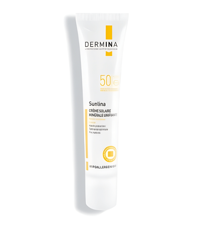 Dermina Sunlina Crème Solaire Minérale Teintée SPF50 40ml