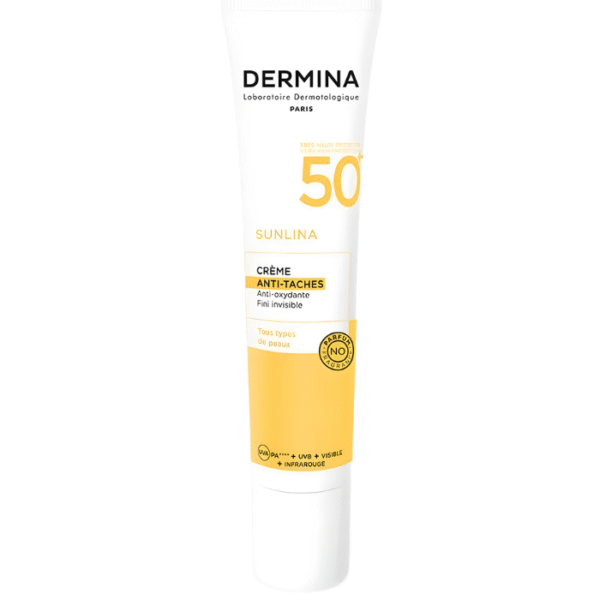 Dermina Sunlina Crème Solaire Anti-Taches SPF50+ 40ml
